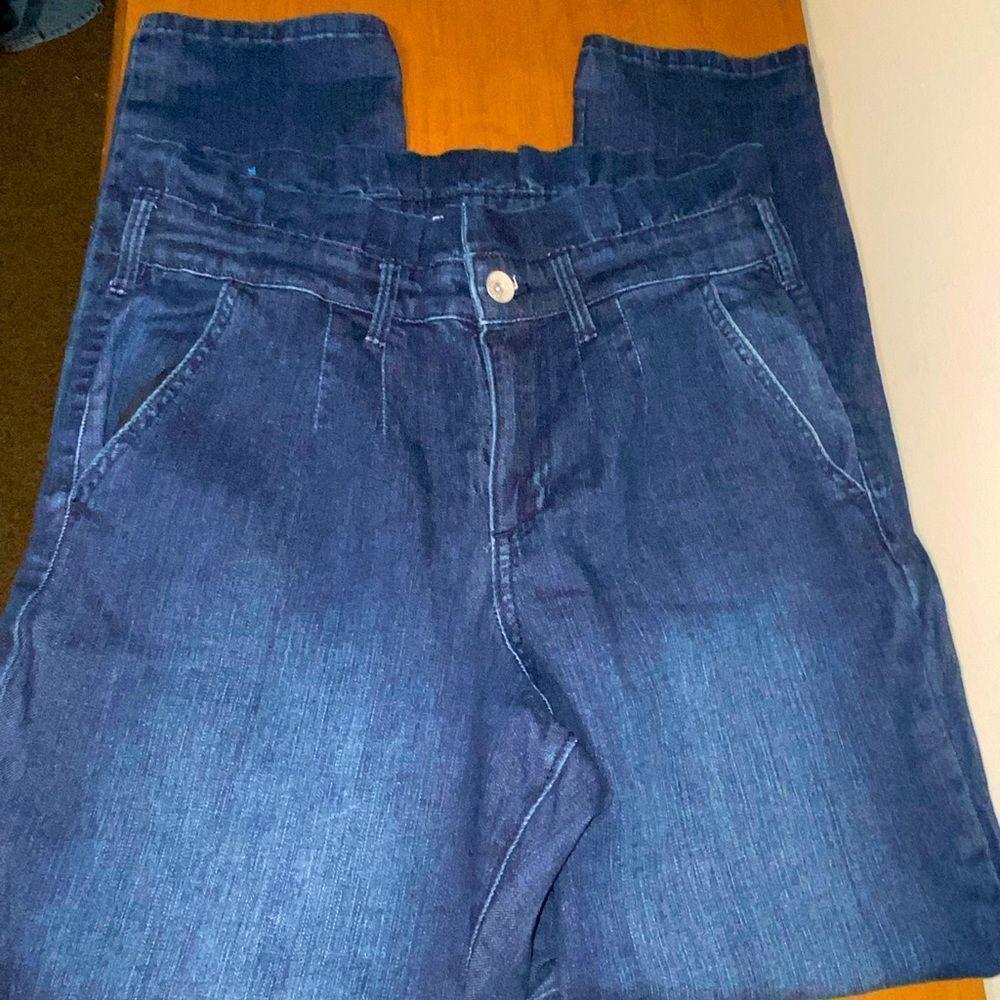 Chaps high rise paper bag jeans size 8/29